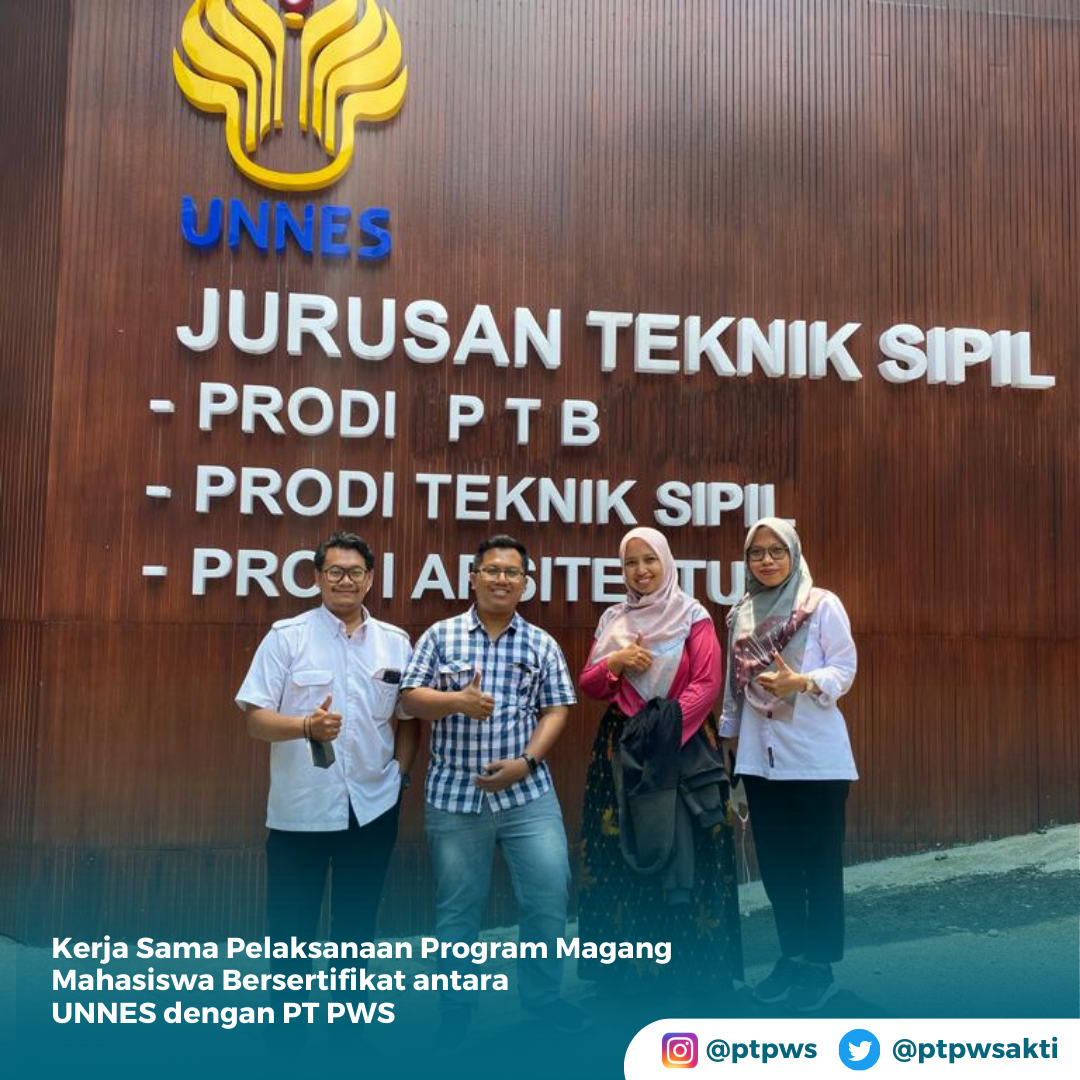 Kerja Sama Pelaksanaan Program Magang Mahasiswa Bersertifikat antara UNNES dengan PT PWS