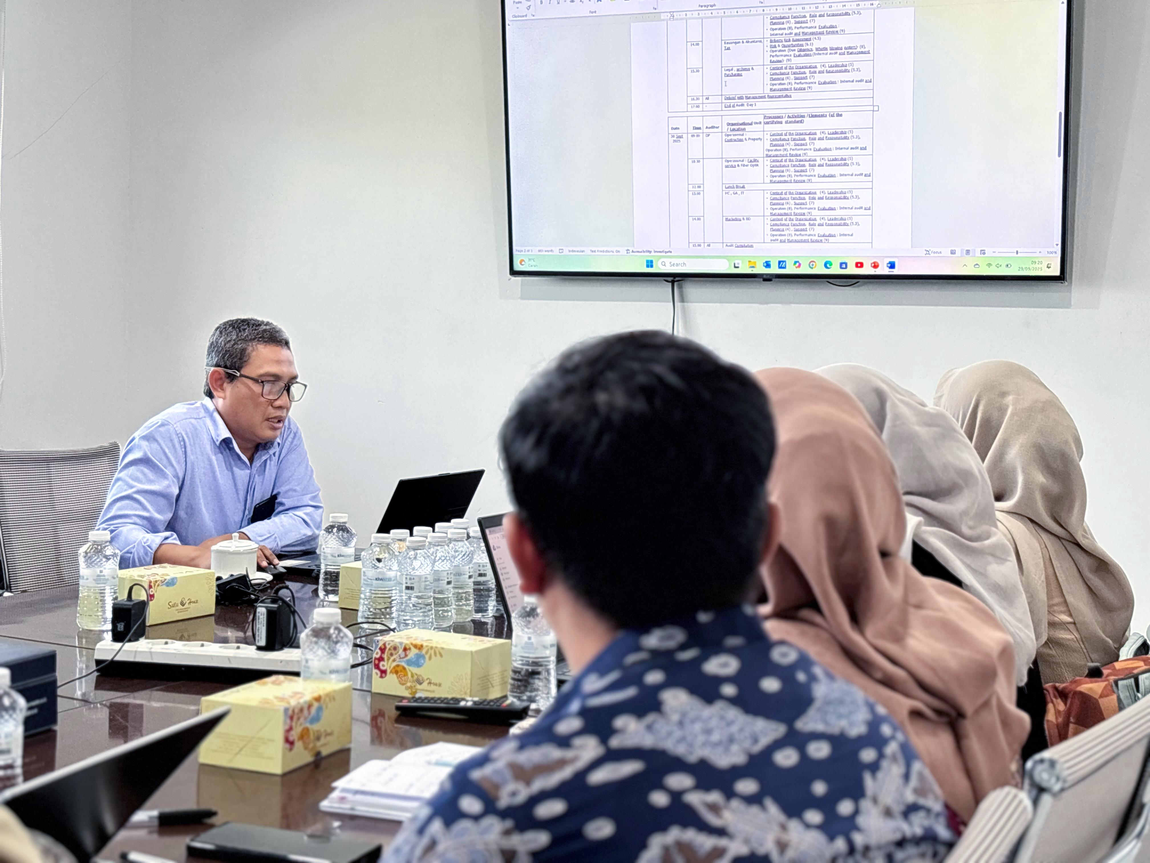 PT Putra Wijayakusuma Sakti Melaksanakan Audit Sistem Manajemen Terintegrasi ISO 9001 & ISO 37001